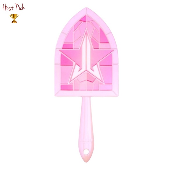 JSC Pink Religion Stained Glass Mirror - Picture 1 of 3